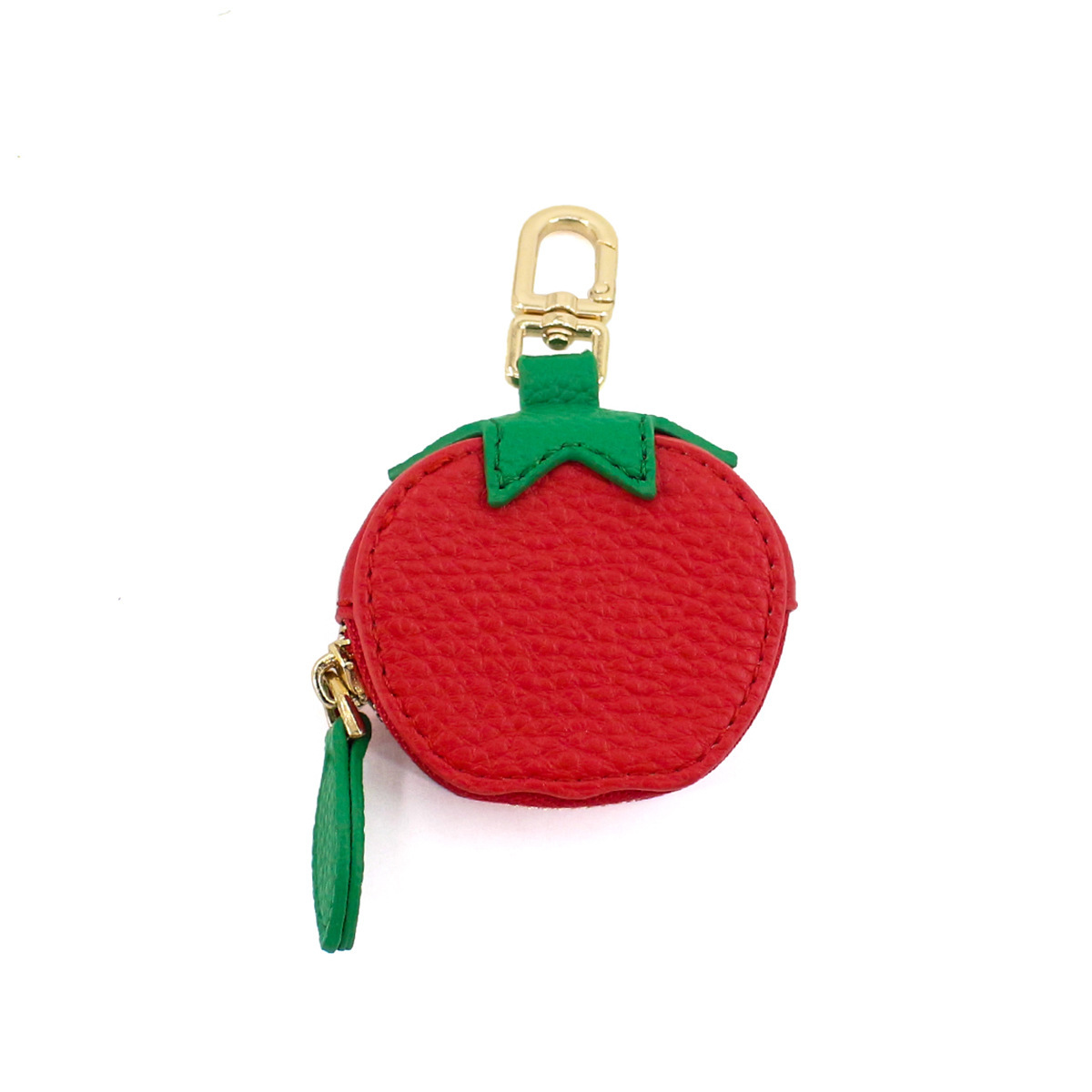 Cute Fruit Mini Coin Purse Keychain, Strawberry Pattern Small Wallet Bag Pendant Gift