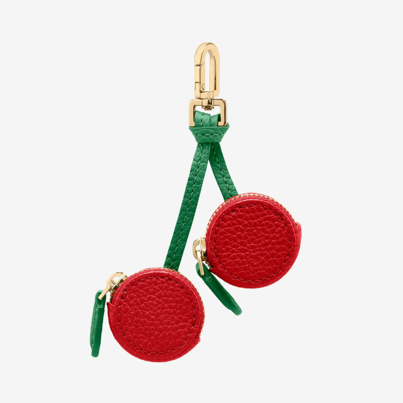 Cute Fruit Mini Coin Purse Keychain, Strawberry Pattern Small Wallet Bag Pendant Gift