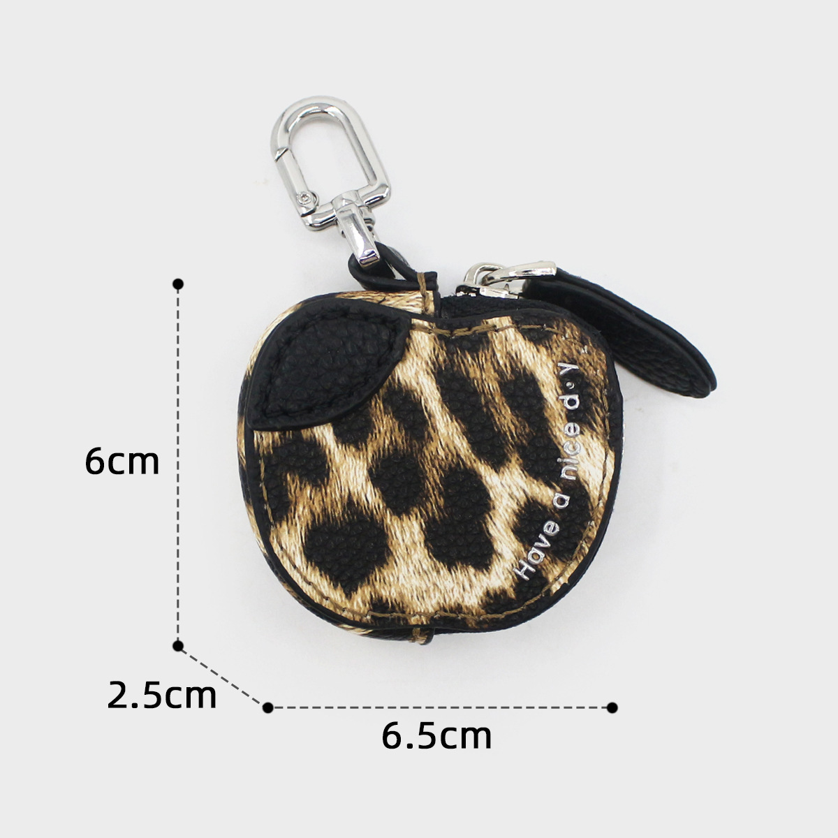Cute Fruit Mini Coin Purse Keychain, Strawberry Pattern Small Wallet Bag Pendant Gift