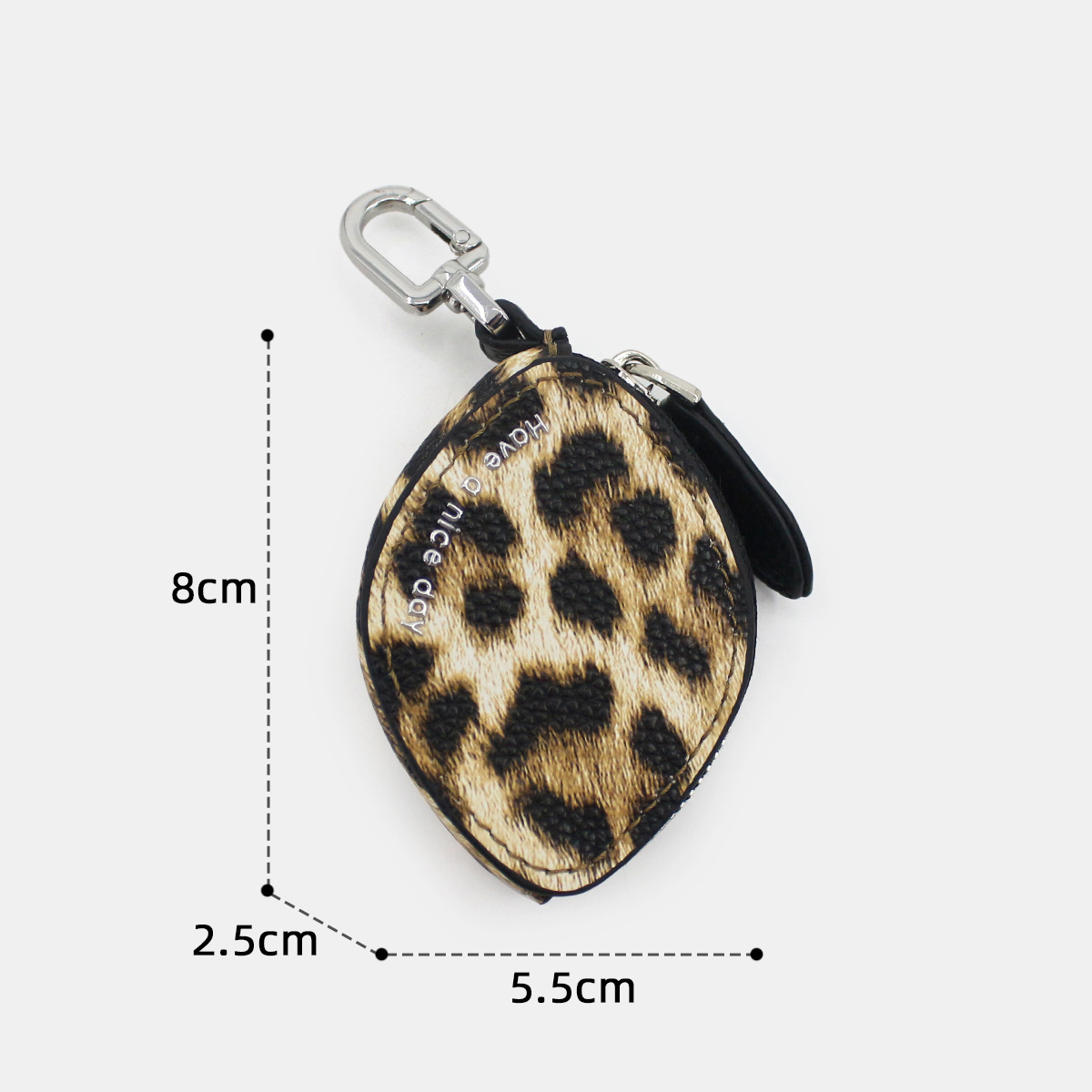 Cute Fruit Mini Coin Purse Keychain, Strawberry Pattern Small Wallet Bag Pendant Gift