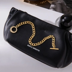 New Stainless Steel Waterproof Women Jewelry 18K Gold Plated Non Tarnish Zircon OT Clasp Chain Bracelet YF6641
