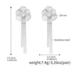 YF8007 Silver Earrings