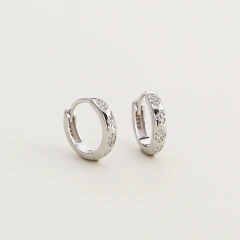 Minimalist Temperament Zircon Stud Earrings 925 Sterling Silver Hypoallergenic Earrings for Women YF8097