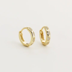 Minimalist Temperament Zircon Stud Earrings 925 Sterling Silver Hypoallergenic Earrings for Women YF8097