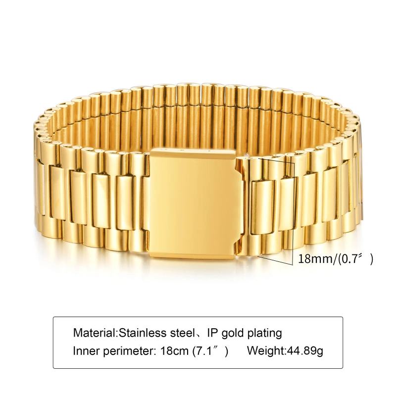 Ins Trend Summer New Watch with Heavy Work Bracelet 18k Gold Plated Waterproof Stainless Steel Gift YF8123