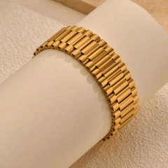 Ins Trend Summer New Watch with Heavy Work Bracelet 18k Gold Plated Waterproof Stainless Steel Gift YF8123