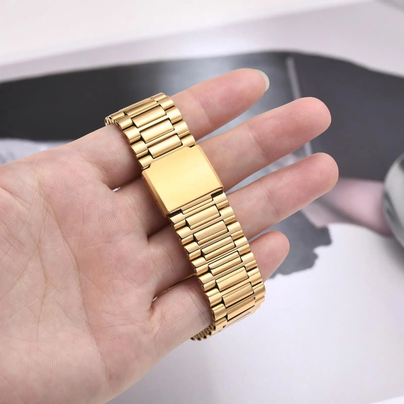 Ins Trend Summer New Watch with Heavy Work Bracelet 18k Gold Plated Waterproof Stainless Steel Gift YF8123