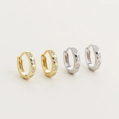 Minimalist Temperament Zircon Stud Earrings 925 Sterling Silver Hypoallergenic Earrings for Women YF8097