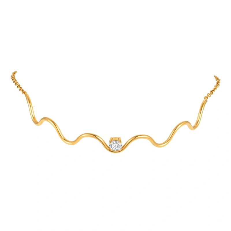 Flat Cross Chain Wavy Round Zircon Bracelet Necklace Gold 18k Gold Plated Waterproof Stainless Steel Jewelry Set for Gift YF8126