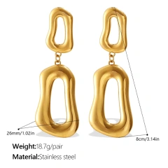 YF8117 Gold Earrings