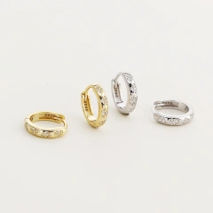 Minimalist Temperament Zircon Stud Earrings 925 Sterling Silver Hypoallergenic Earrings for Women YF8097