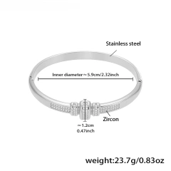 Best Selling Durable Bracelet 18K Gold Plated Waterproof Stainless Steel Bracelet Jewelry Womens with Safety Buckle YF8020