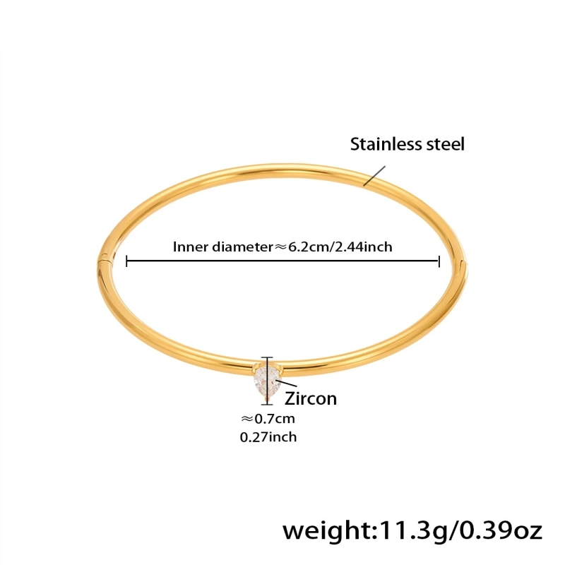 Best Selling Durable Bracelet 18K Gold Plated Waterproof Stainless Steel Bracelet Jewelry Womens with Safety Buckle YF8020