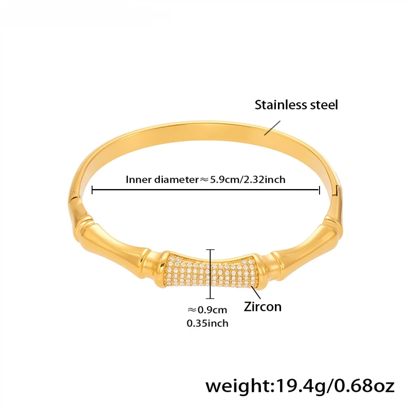 Best Selling Durable Bracelet 18K Gold Plated Waterproof Stainless Steel Bracelet Jewelry Womens with Safety Buckle YF8020