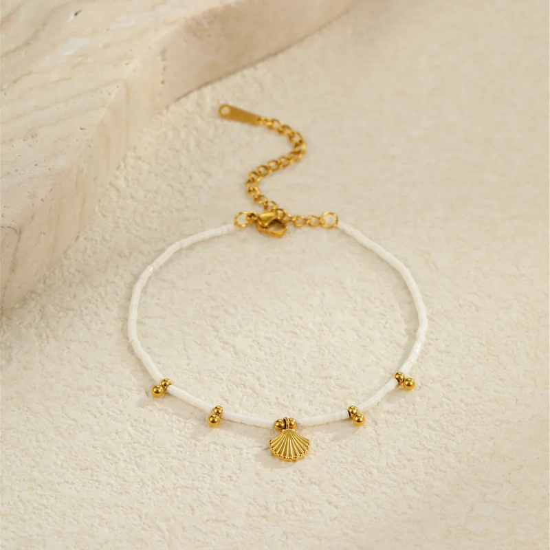 Summer Versatile Flower Bracelet 18k Gold Plated Waterproof Stainless Steel Earrings for Gift YF8067