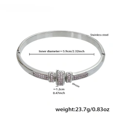 Best Selling Durable Bracelet 18K Gold Plated Waterproof Stainless Steel Bracelet Jewelry Womens with Safety Buckle YF8020