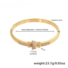 YF8020 Gold Pink Zircon Style02