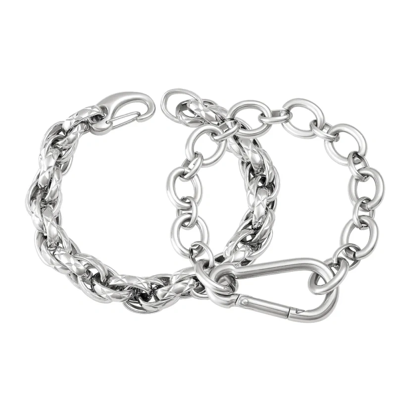 High End Fashion DIY Handmade Chain Bracelet 18K Gold Plated Waterproof Stainless Steel YF8215
