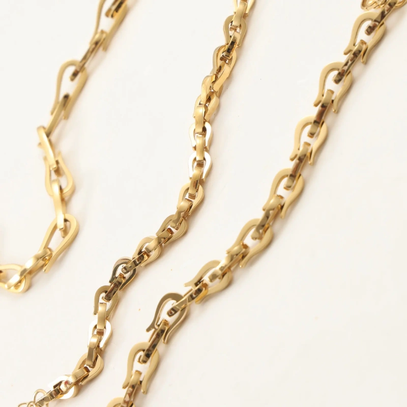 New Simple Fashionable Knotted Chain Bracelet 18K Gold Plated Waterproof Stainless Steel YF8216