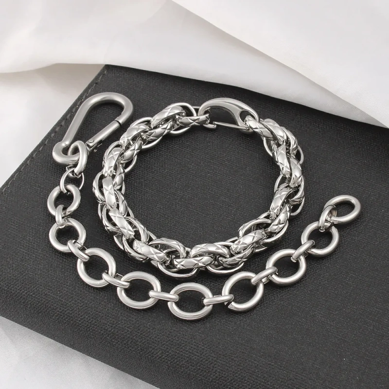 High End Fashion DIY Handmade Chain Bracelet 18K Gold Plated Waterproof Stainless Steel YF8215