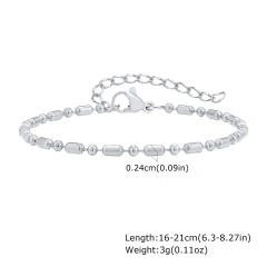 Simple and Stylish Stainless Steel Melee Bracelet 18K Gold Plated Waterproof Stainless Steel YF8155
