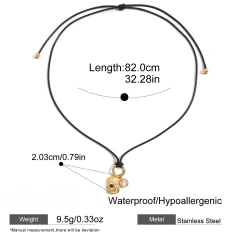 Stainless Steel Waterproof Jewelry Set 18k Gold Plated Square Pendant Necklace Round White Zircon Earrings Bracelet YF6629