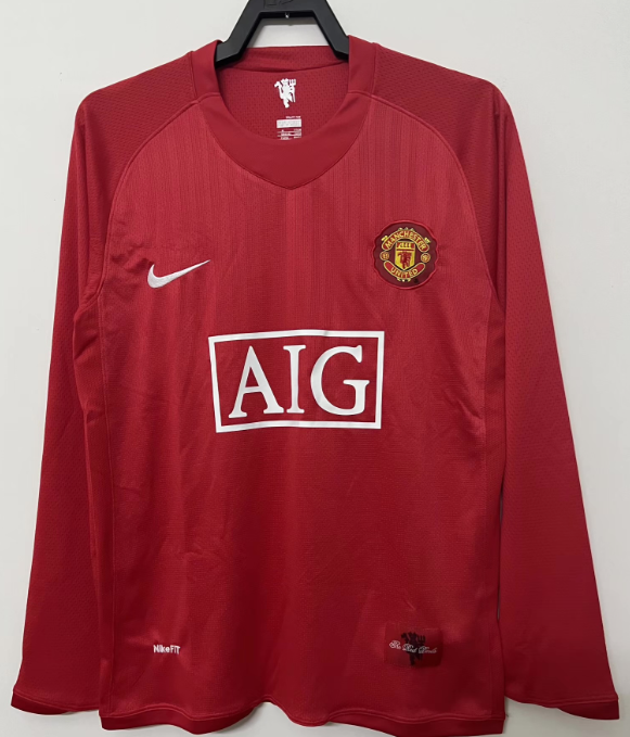 07/08 Manchester United home league match long-sleeved shirt