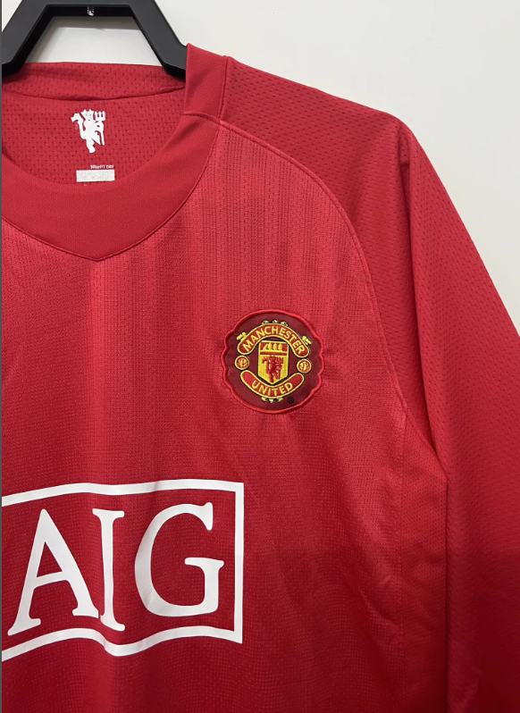 07/08 Manchester United home league match long-sleeved shirt
