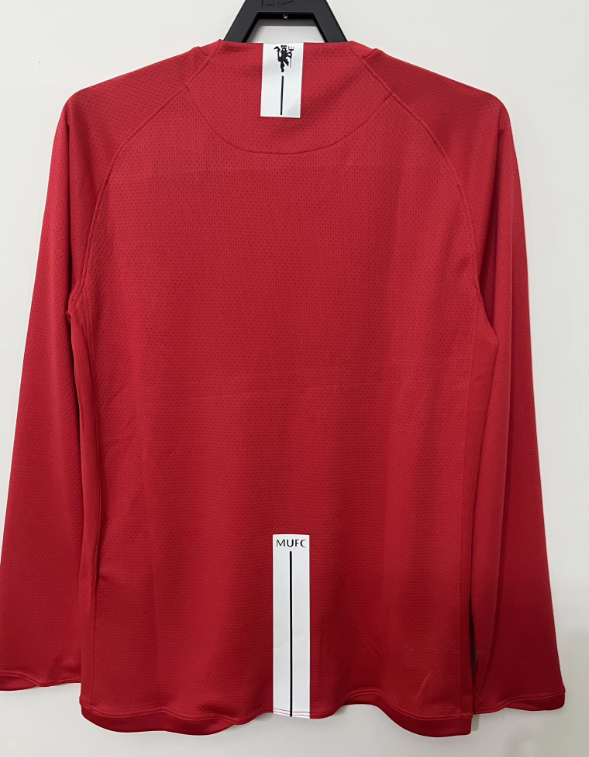 07/08 Manchester United home game for the Champions League, long-sleeved shirt