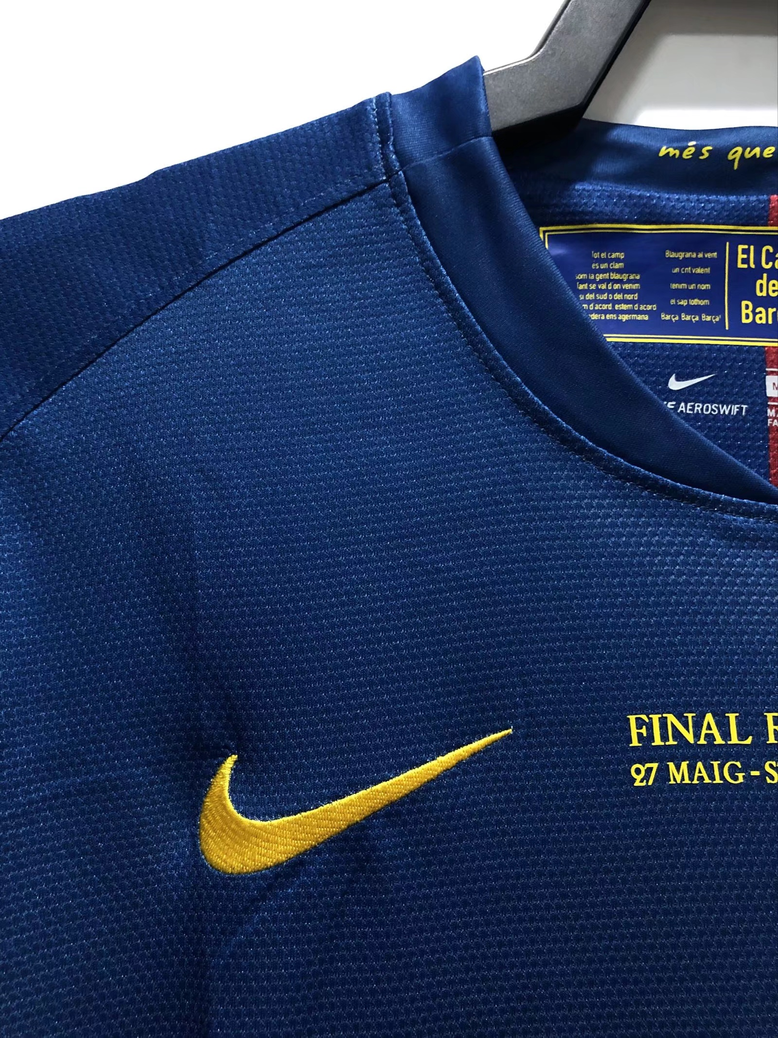08/09 Barcelona home game, long-sleeved, Champions League version, S-XXL size