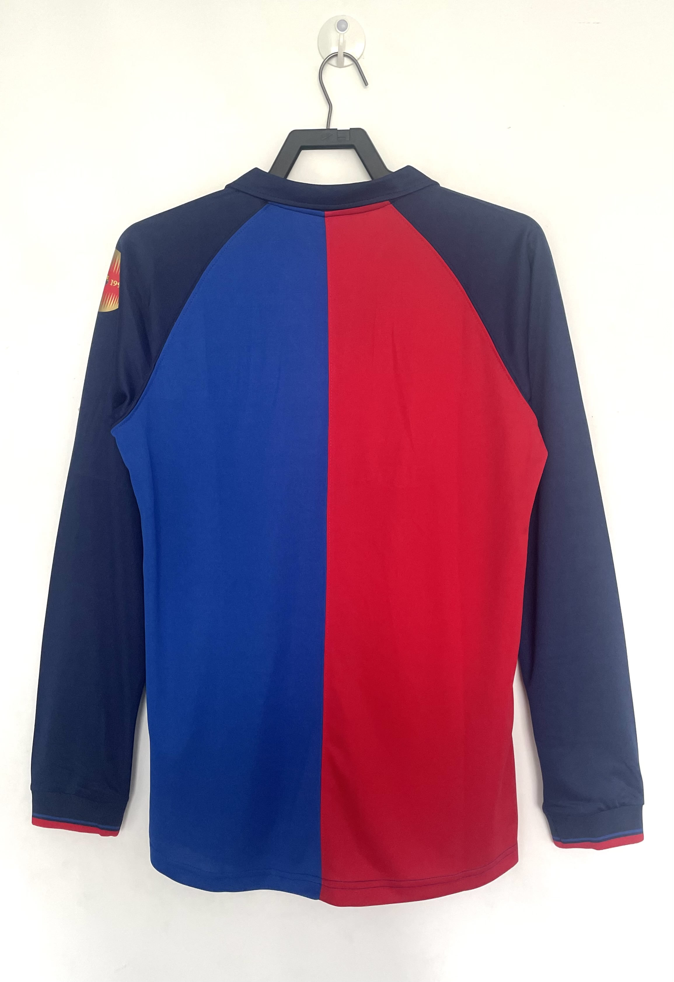 Century-old Barcelona home jersey with long sleeves