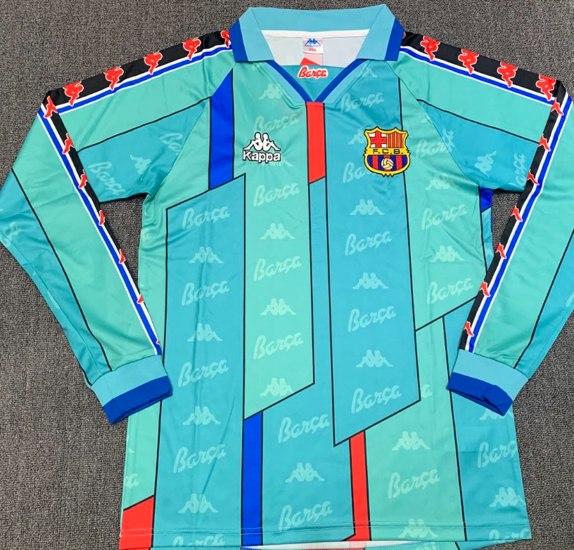 1996-97 Away Long Sleeve Shirt for Barcelona
