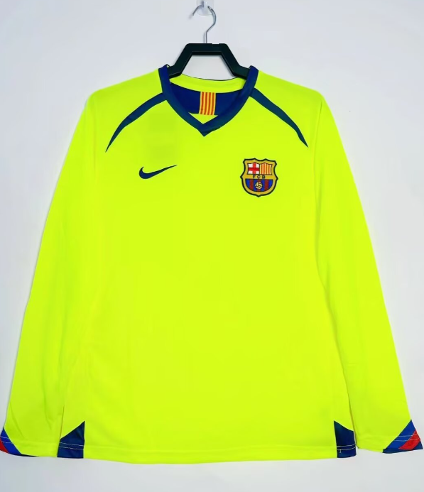 2005-06 Barcelona away game long-sleeved shirt