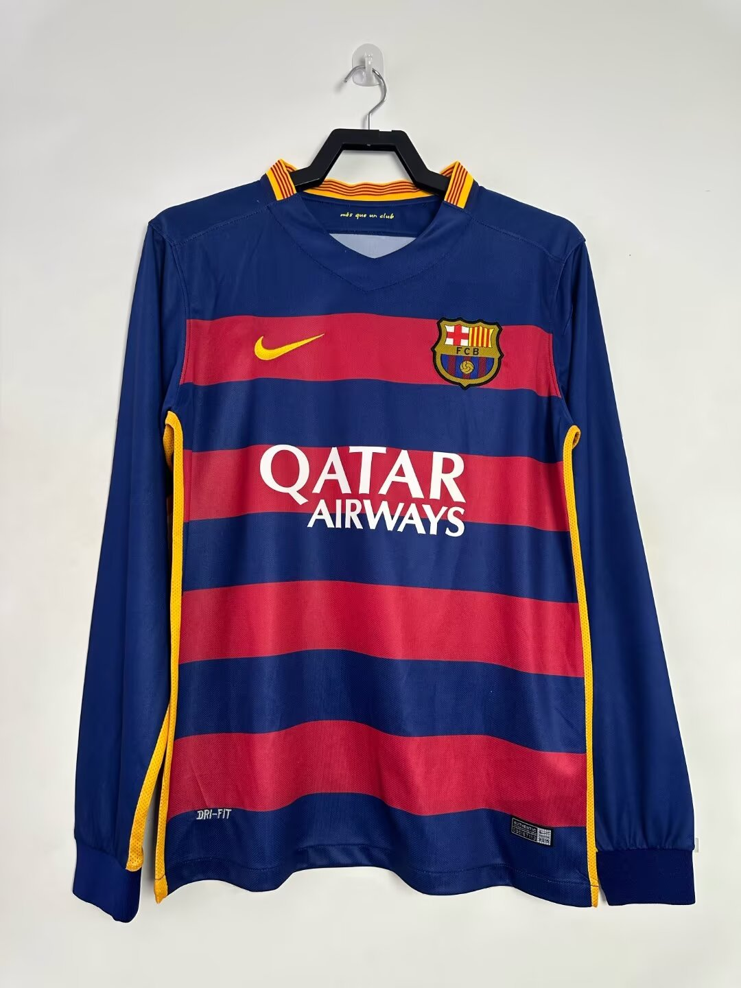 2015-16 Home Jersey for Barcelona (Long Sleeve)