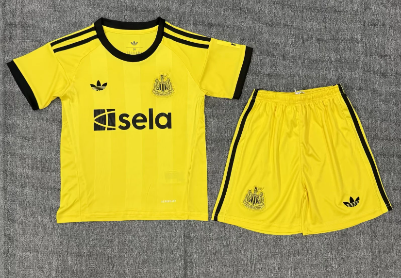 25-26 Newcaus Yellow Goalkeeper Children's Clothing