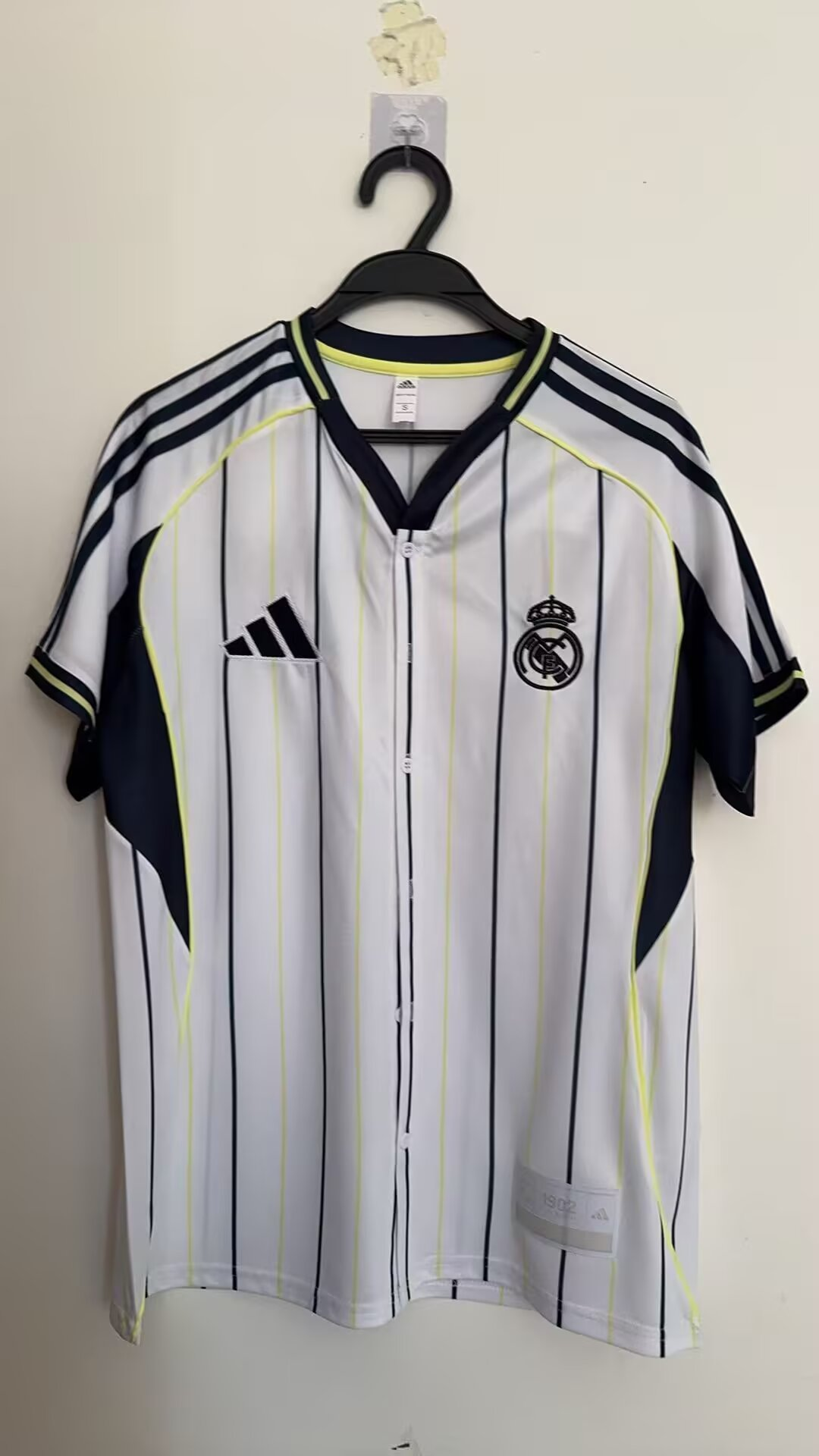 25-26 Real Madrid Baseball Uniform White