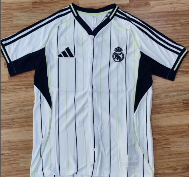 Real Madrid Baseball Jersey 2025