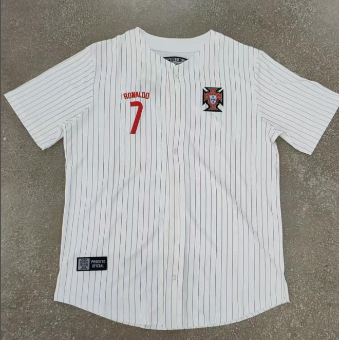 2025 Portugal White - Baseball Shirt