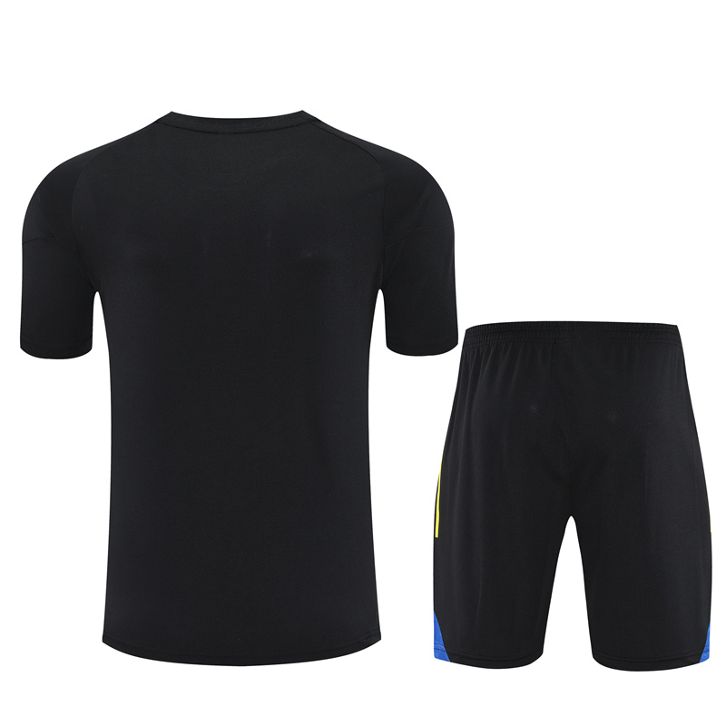 2526 short-sleeved Manchester United black and blue