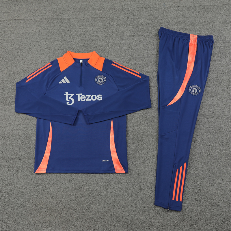 2425 Manchester United navy blue half-length sleeve shirt