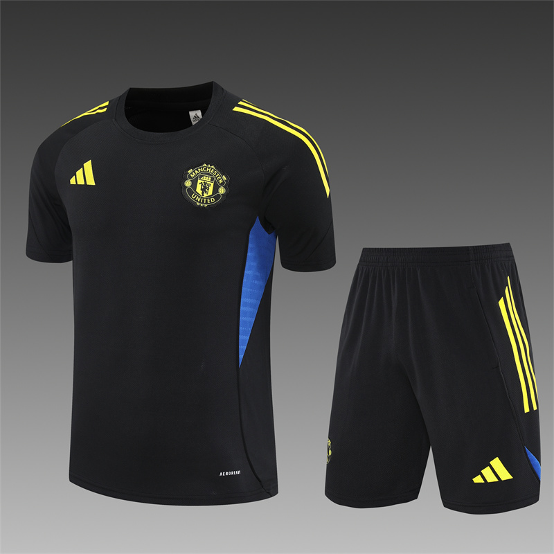 2526 short-sleeved Manchester United black and blue