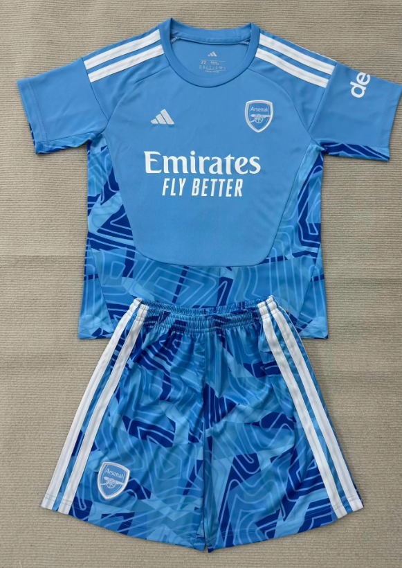 26/27 New Style Arsenal Navy Blue Goalkeeper Children's Clothing