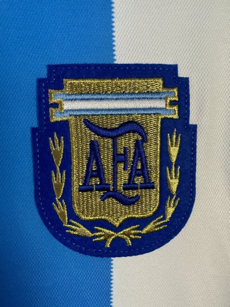 1986 Argentina Home Football Jersey long sleeves