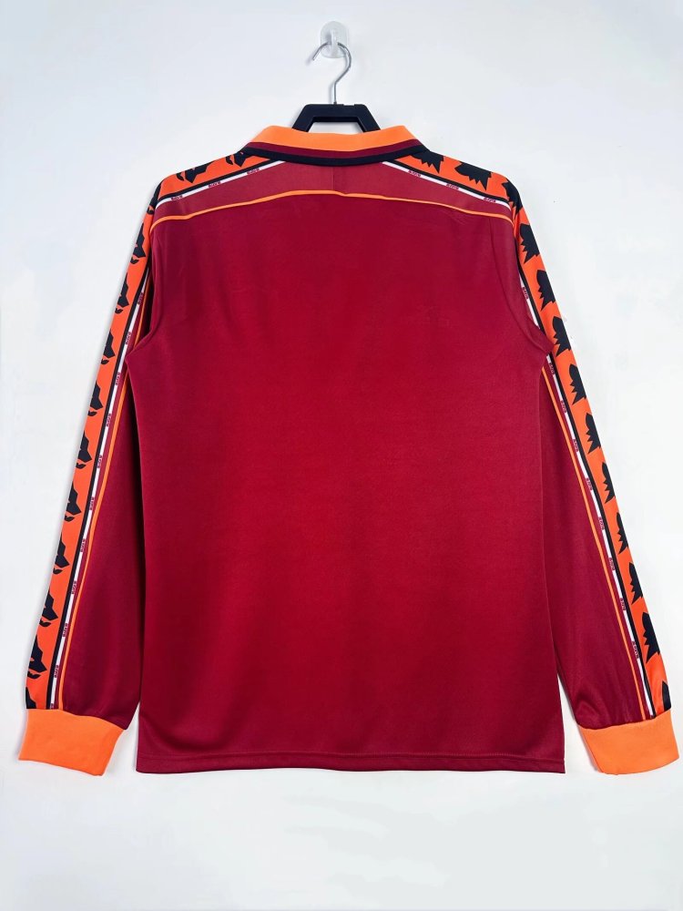 1998/1999 Rome Home Football Jersey long sleeves