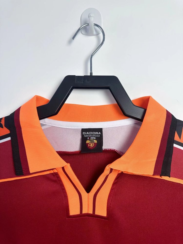 1998/1999 Rome Home Football Jersey long sleeves