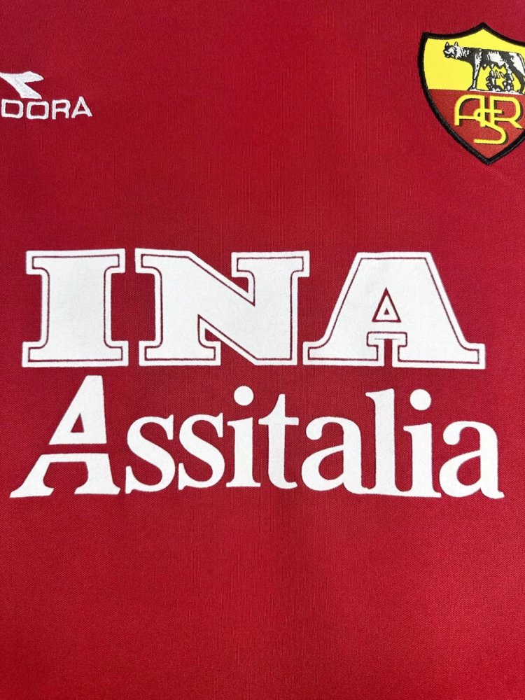 1998/1999 Rome Home Football Jersey long sleeves
