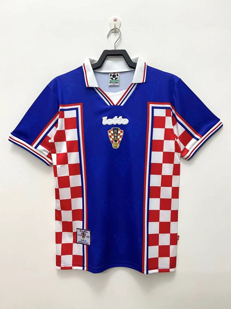 1998 Croatia away Football Jersey