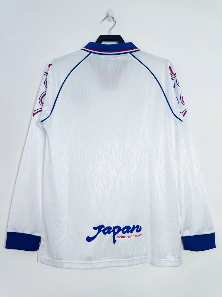 1998 Japan Away Football Jersey long sleeves
