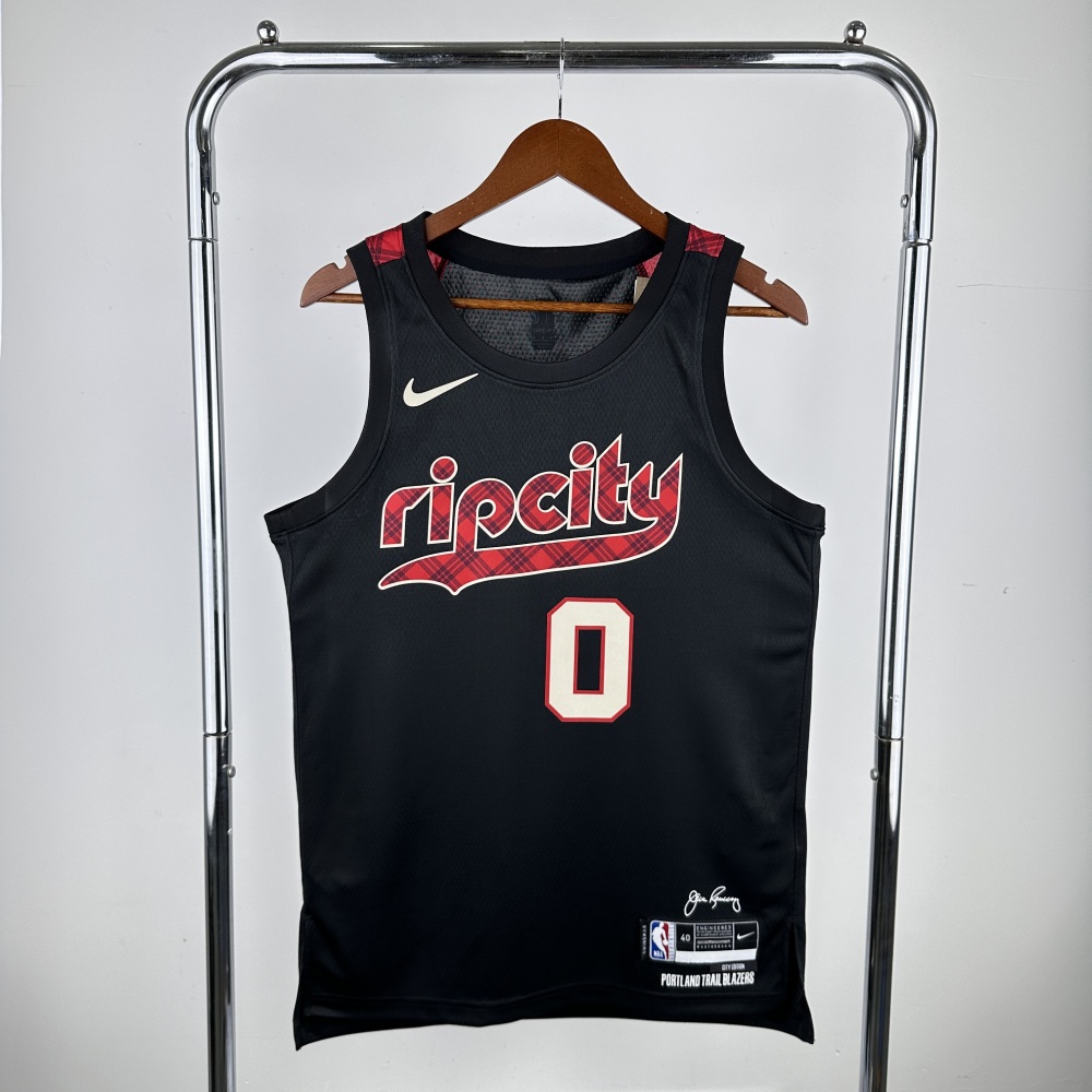 2023/2024 Portland Trail Blazers City Edition Damian Lillard No.0