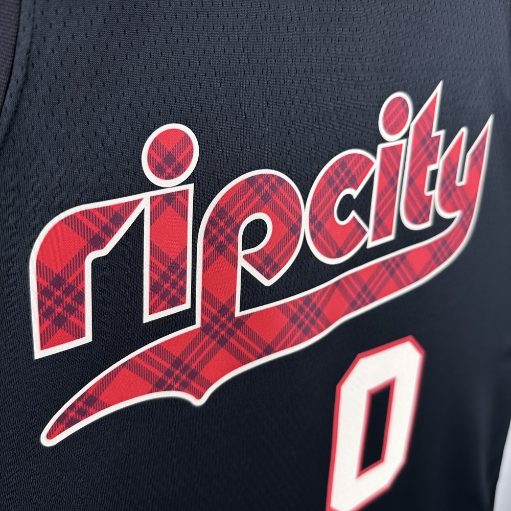 2023/2024 Portland Trail Blazers City Edition Damian Lillard No.0